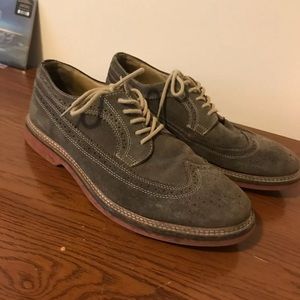 1901 Wingtip Gray Suede Shoes